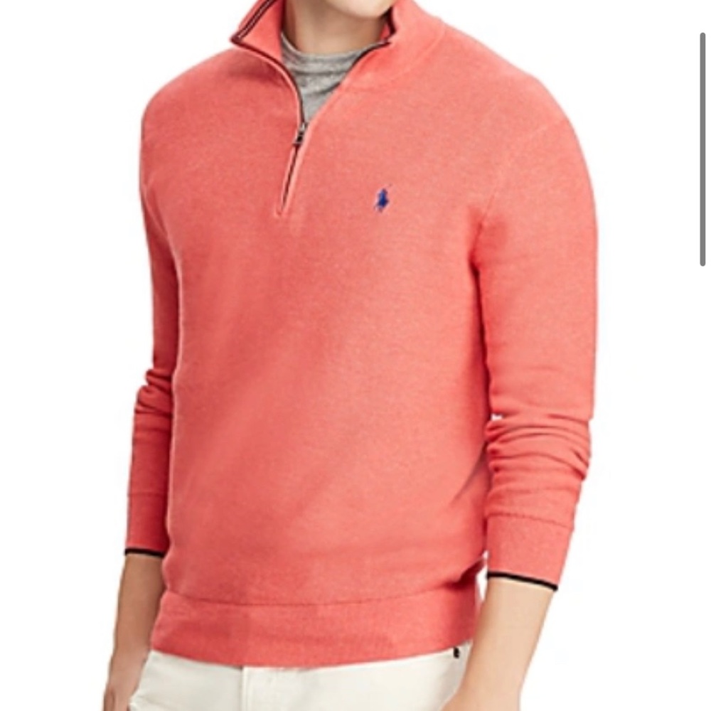 Polo Ralph Lauren Mesh Half Zip Sweater